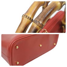 画像をギャラリービューアに読み込む, GUCCI グッチ バンブー 2WAYバッグ ショルダーバッグ ハンドバッグ 000 1274 0290 レザー レッド ゴールド金具 良品 中古 47447