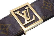 Load image into Gallery viewer, LOUIS VUITTON ルイ・ヴィトン ベルト・バックル モノグラム ベルト サンチュール LV金具 ゴールド 美品 中古 47462