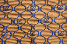 画像をギャラリービューアに読み込む, LOEWE ロエベ ドット ロゴ総柄 ネクタイ オレンジ系 ブルーライン ITALY イタリア SILK USED オールド 中古 47470