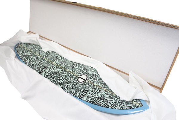 New and unused Dior ShawnStussy Collaboration 2020 Limited to 100 Surfboard White 47517