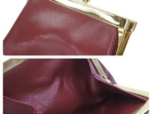 Load image into Gallery viewer, COMTESSE コムテッセ ハンドバック バック レッド がま口ポーチレザー 本革 中古 47524