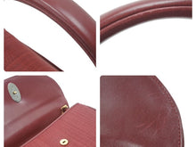 Load image into Gallery viewer, COMTESSE コムテッセ ハンドバック バック レッド がま口ポーチレザー 本革 中古 47524
