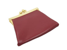 Load image into Gallery viewer, COMTESSE コムテッセ ハンドバック バック レッド がま口ポーチレザー 本革 中古 47524