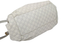 画像をギャラリービューアに読み込む, GUCCI グッチ スーキー グッチシマ レザー トートバッグ ハンドバッグ アイボリー キャンバス 中古 47530