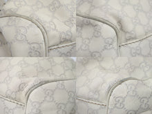 画像をギャラリービューアに読み込む, GUCCI グッチ スーキー グッチシマ レザー トートバッグ ハンドバッグ アイボリー キャンバス 中古 47530