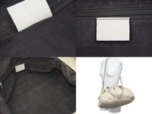 画像をギャラリービューアに読み込む, GUCCI グッチ スーキー グッチシマ レザー トートバッグ ハンドバッグ アイボリー キャンバス 中古 47530