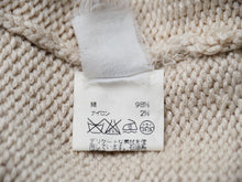 Load image into Gallery viewer, HERMES エルメス ニット マルジェラ期 ヴィンテージ トップス イタリア製 コットン ナイロン アイボリー サイズS 美品 中古 47579