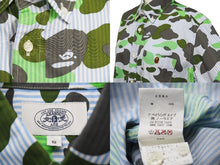 Load image into Gallery viewer, A BATHING APE アベイシングエイプ 長袖シャツ bape シャツ ヴィンテージ 14037 SHA801016X 中古 47606