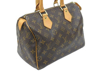 画像をギャラリービューアに読み込む, LouisVuitton ルイヴィトン スピーディ25 ミニボストンバッグ ハンドバッグ M41528 SP1022 PVC レザー ブラウン 美品 中古 47636