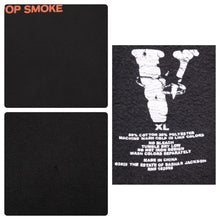 Load image into Gallery viewer, VLONE ヴィ―ローン POP SMOKEコラボ FOODIE パーカー サイズXL ブラック レッド ブルー 美品 中古47639