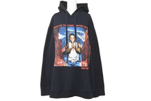 Load image into Gallery viewer, VLONE ヴィ―ローン POP SMOKEコラボ FOODIE パーカー サイズXL ブラック レッド ブルー 美品 中古47639