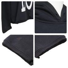 Load image into Gallery viewer, VLONE ヴィ―ローン ステープル フーディ ロゴ プルオーバー パーカー DRY CLEAN ONLY サイズL ブラック×オレンジ 美品 中古 47640