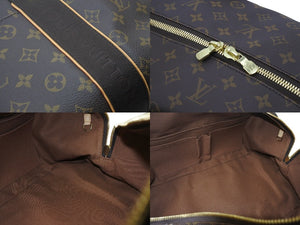 LouisVuitton ルイヴィトン ウィークエンダーGM ボストンバッグ N41139 フランス製 PVC レザー ブラウン ゴールド 美品 中古 47701