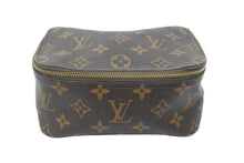 画像をギャラリービューアに読み込む, LOUIS VUITTON ルイヴィトン キューブドゥランジュモンPM 化粧ポーチ M43688 NZ2159 モノグラム PVC ブラウン 良品 中古 47734