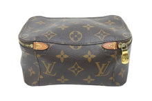 画像をギャラリービューアに読み込む, LOUIS VUITTON ルイヴィトン キューブドゥランジュモンPM 化粧ポーチ M43688 NZ2159 モノグラム PVC ブラウン 良品 中古 47734