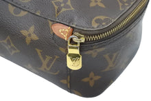画像をギャラリービューアに読み込む, LOUIS VUITTON ルイヴィトン キューブドゥランジュモンPM 化粧ポーチ M43688 NZ2159 モノグラム PVC ブラウン 良品 中古 47734