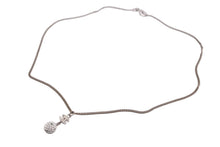 Load image into Gallery viewer, CHANEL シャネル ココマーク ミラーボールネックレス シルバー レディース チェーン ラインストーン 08V 5g 美品 中古 47746
