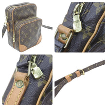画像をギャラリービューアに読み込む, LOUIS VUITTON ルイヴィトン アマゾン ショルダーバッグ 斜めがけバッグ M45236 モノグラム ブラウン ゴールド金具 良品 中古 47758