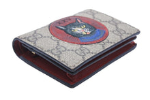 画像をギャラリービューアに読み込む, GUCCI グッチ 二つ折り財布 コピー キャット GGスプリーム 499380 9F28G 9753 ゴールド金具 美品 中古 47759