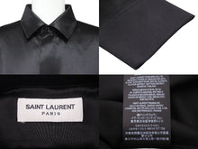 画像をギャラリービューアに読み込む, 極美品 SAINT LAURENT サンローラン シルク 長袖シャツ ブラック トップス 01SN 646850 サイズ36 中古 47784