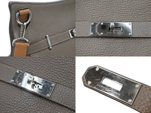 Load image into Gallery viewer, エルメス HERMES ジプシエール34 □P刻 エトゥープ ゴールド シルバー金具 ショルダーバッグ 良品 中古 47848