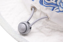 画像をギャラリービューアに読み込む, CHANEL シャネル スポーツライン ココマーク カメリア バケットハット ポリエステル ホワイト ブルー グレー M 美品 中古 47851