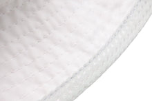 画像をギャラリービューアに読み込む, CHANEL シャネル スポーツライン ココマーク カメリア バケットハット ポリエステル ホワイト ブルー グレー M 美品 中古 47851