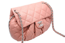 画像をギャラリービューアに読み込む, 極美品 CHANEL シャネル マトラッセ チェーンアラウンド ショルダーバッグ 15番台 ラムスキン サーモンピンク シルバー 中古 47858