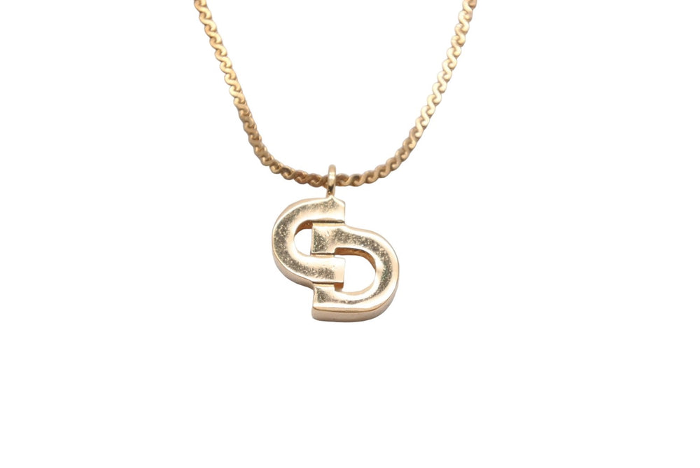 Christian Dior Christian Dior Chain Necklace GP Gold Logo Necklace Good Condition Used 47870