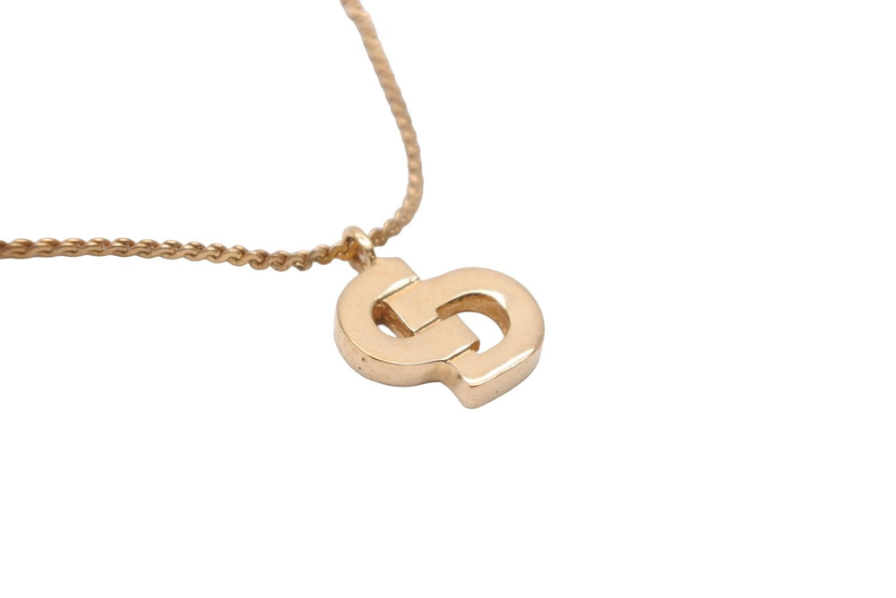 Christian Dior Christian Dior Chain Necklace GP Gold Logo Necklace Good Condition Used 47870