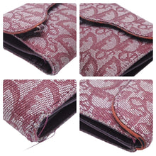 Load image into Gallery viewer, Christian Dior クリスチャンディオール トロッター サドル二つ折り財布 総ロゴ D金具 02LU 中古 47959
