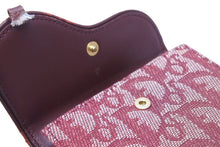 Load image into Gallery viewer, Christian Dior クリスチャンディオール トロッター サドル二つ折り財布 総ロゴ D金具 02LU 中古 47959