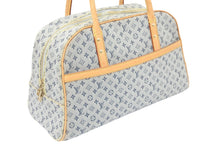 画像をギャラリービューアに読み込む, LOUIS VUITTON ルイ ヴィトン モノグラムミニ マリー ハンドバッグ ミニボストンバッグ キャンバス ブルー M92003 中古 47967