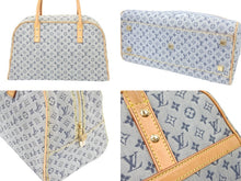 画像をギャラリービューアに読み込む, LOUIS VUITTON ルイ ヴィトン モノグラムミニ マリー ハンドバッグ ミニボストンバッグ キャンバス ブルー M92003 中古 47967