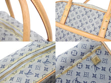 画像をギャラリービューアに読み込む, LOUIS VUITTON ルイ ヴィトン モノグラムミニ マリー ハンドバッグ ミニボストンバッグ キャンバス ブルー M92003 中古 47967