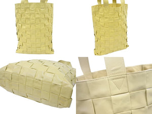 BOTTEGAVENETA ボッテガヴェネタ トートバッグ ポーチ 保存袋付き イエロー 629070 VCQ71 中古品 48005