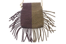 画像をギャラリービューアに読み込む, FENDI フェンディ ポーチ AirPodsケースチェーンポーチ ビーズ ブラウン グリーン ゴールド金具 美品 中古 48053