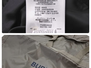BURBERRY バーバリー コート カーコート カシミヤ ブラック ガーメント付き メンズ 48 美品 中古 48163