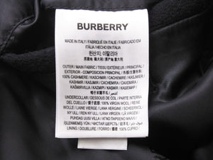 BURBERRY バーバリー コート カーコート カシミヤ ブラック ガーメント付き メンズ 48 美品 中古 48163