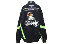 画像をギャラリービューアに読み込む, JEFFHAMILTON ジェフハミルトン NACAR ナスカー ヴィンテージ レーシングジャケット ブラック グリーン 2XL 美品 中古 48205