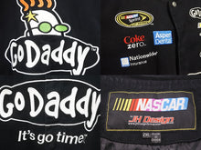 画像をギャラリービューアに読み込む, JEFFHAMILTON ジェフハミルトン NACAR ナスカー ヴィンテージ レーシングジャケット ブラック グリーン 2XL 美品 中古 48205