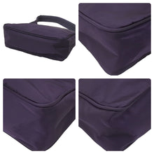 画像をギャラリービューアに読み込む, PRADA プラダ ホーボー ナイロン ハンドバッグ パープル 紫 MV519 ミニバッグ 三角ロゴ金具 プレート 美品 中古 48272