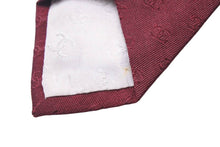 画像をギャラリービューアに読み込む, CHANEL シャネル ネクタイ 総柄 ジャガード織 シルク100％ ミニココマーク レッド 赤 ネクタイ 中古 48284