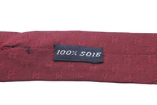 画像をギャラリービューアに読み込む, CHANEL シャネル ネクタイ 総柄 ジャガード織 シルク100％ ミニココマーク レッド 赤 ネクタイ 中古 48284