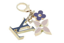 画像をギャラリービューアに読み込む, LOUIS VUITTON ルイヴィトン バッグチャーム アクセサリー フルール ドゥ モノグラム M67119 GP ゴールド 良品 中古 48290