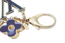 画像をギャラリービューアに読み込む, LOUIS VUITTON ルイヴィトン バッグチャーム アクセサリー フルール ドゥ モノグラム M67119 GP ゴールド 良品 中古 48290