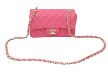 Load image into Gallery viewer, CHANEL シャネル ショルダーバッグ ピンク ラムスキン ミニマトラッセ ゴールド金具 22326992 中古 48403