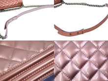 Load image into Gallery viewer, CHANEL シャネル ショルダーバッグ ボーイシャネル 19番台 ピンク パープル パテント 美品 中古 48409