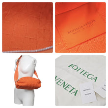 Load image into Gallery viewer, 未使用 BOTTEGAVENETA ボッテガヴェネタ ショルダーバッグ WEBBING 666850 V0P51 7705 U オレンジ シルバー金具 中古 48421