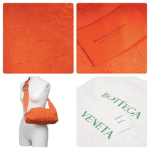 Load image into Gallery viewer, 未使用 BOTTEGAVENETA ボッテガヴェネタ ショルダーバッグ WEBBING 666850 V0P51 7705 U オレンジ シルバー金具 中古 48422